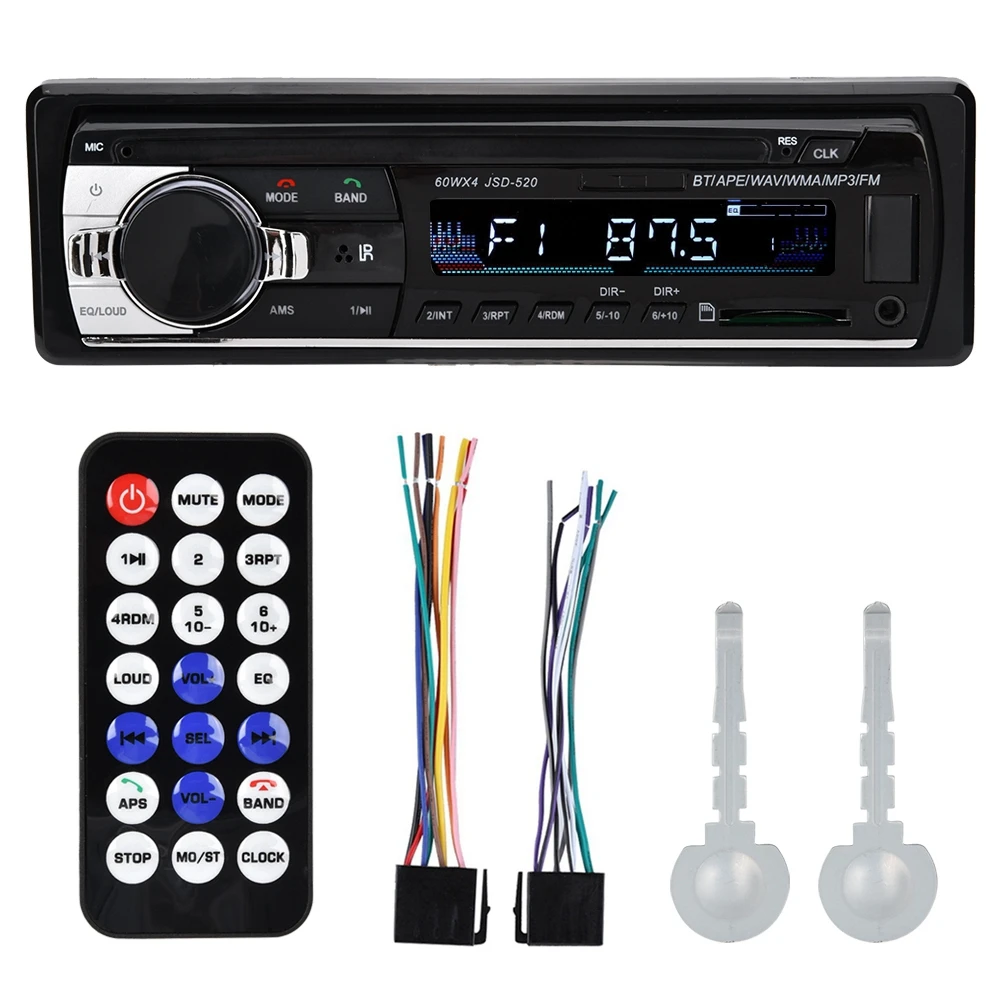 

HIFI Lossless Music Single Spindle Car SD Card Bluetooth MP3 Radio Player with AUX Audio Input Car Car Car