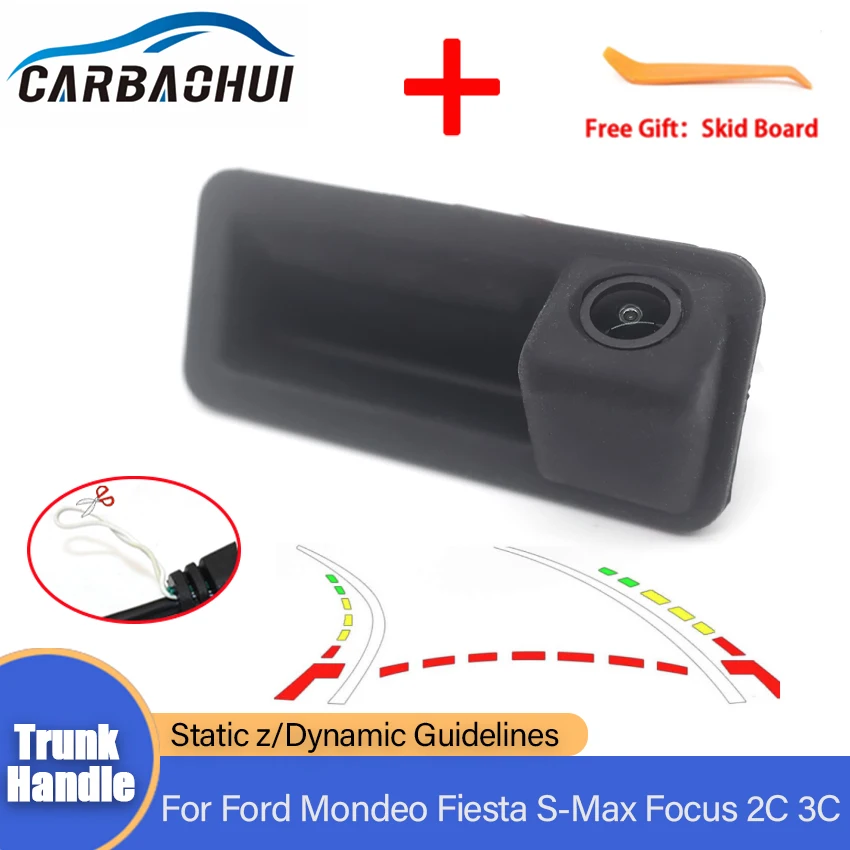 

Car Trunk Handle Camera Rear View Full HD CCD Night Vision High quality RCA Camera For Ford Mondeo Fiesta S-Max Focus 2C 3C