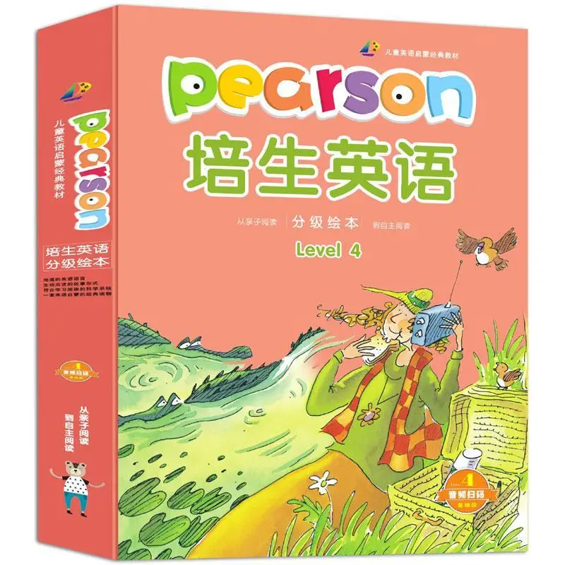 

English Picture Book Pearson English Grade 1234 Preparatory Grade Children's Ladder Enlightenment Baby Early Education Books Art