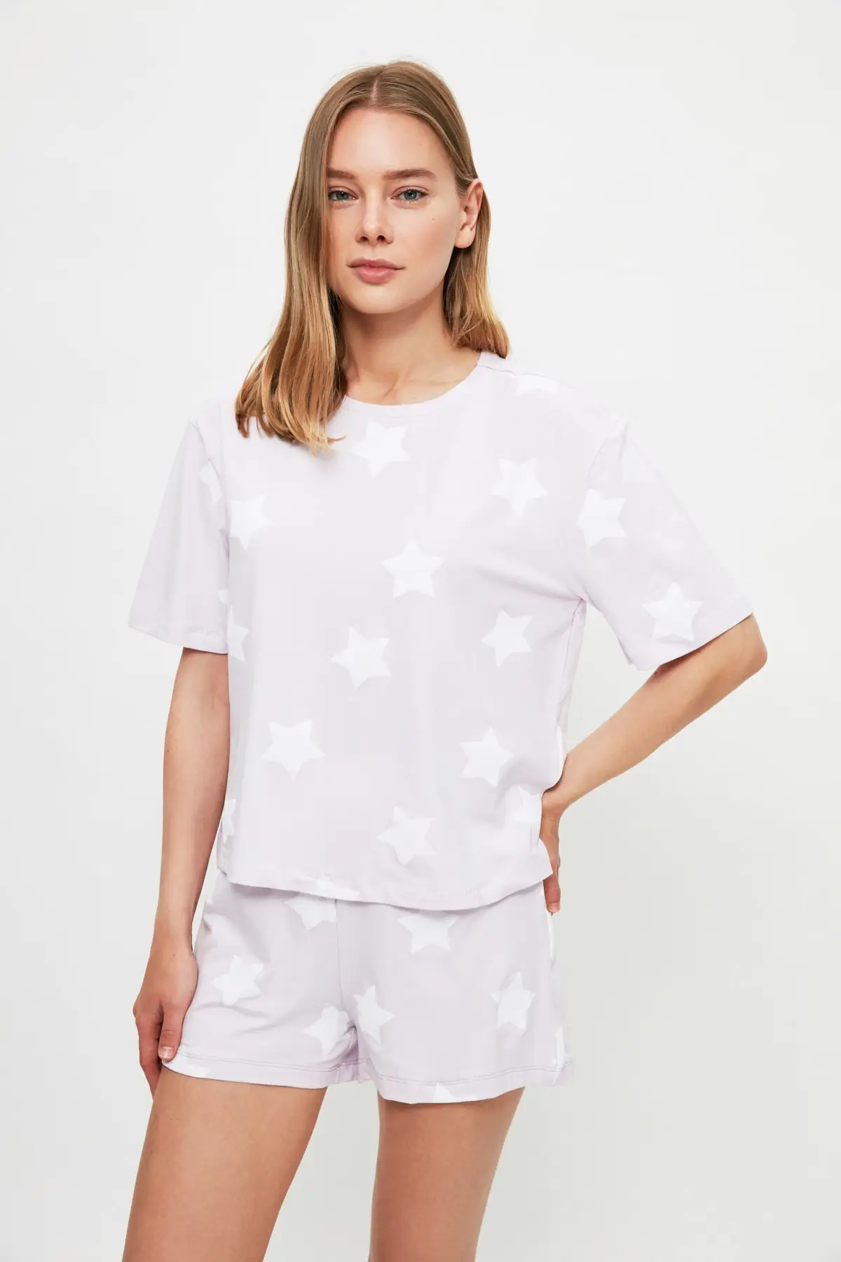 

Trendyol Star Pattern Knitted Pajamas Set THMSS21PT1486