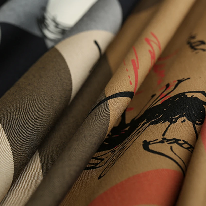 Клетчатая ткань с цифровым принтом 140 см | Дом и сад