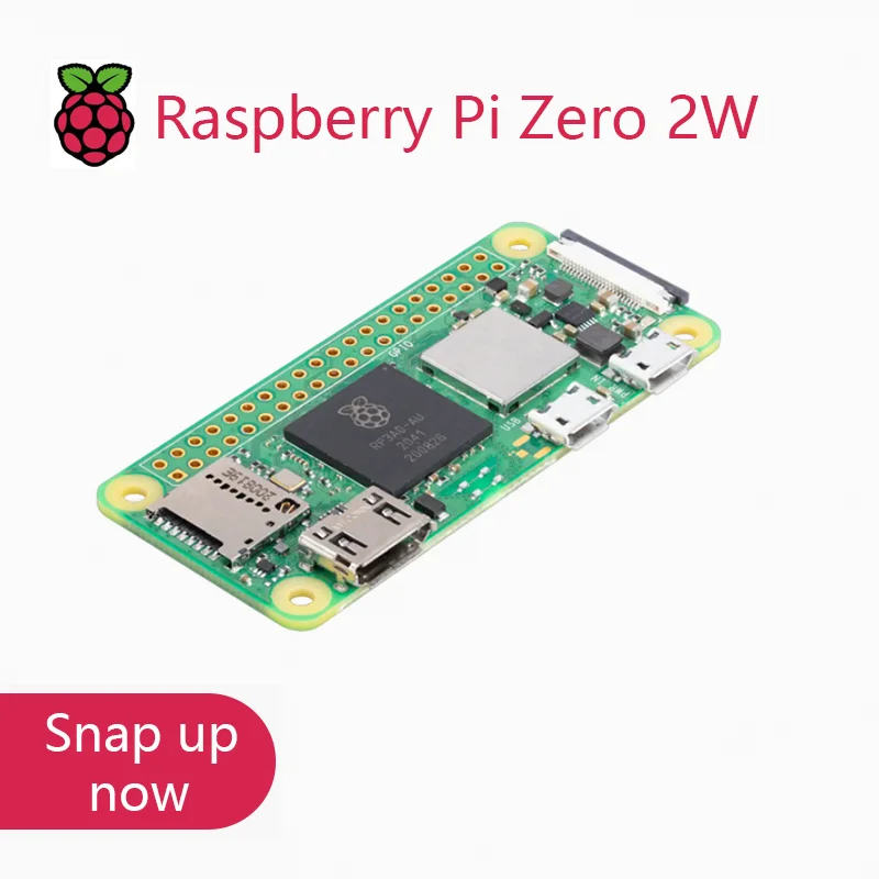 Raspberry Pi Zero 2 Вт 1 ГГц четырехъядерный 64-разрядный Arm Cortex-A53 ЦП 512 Мб SDRAM Bluetooth BLE & WiFi Pi 0 2 Вт с контактным разъемом