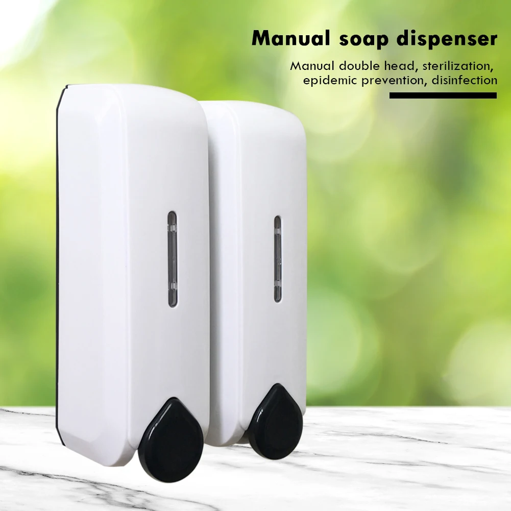 

ABS Hand Cleaner Washer Manual Soap Dispenser Sterilizing Double-head Pump for Household Kitchen Bathroom Supplies