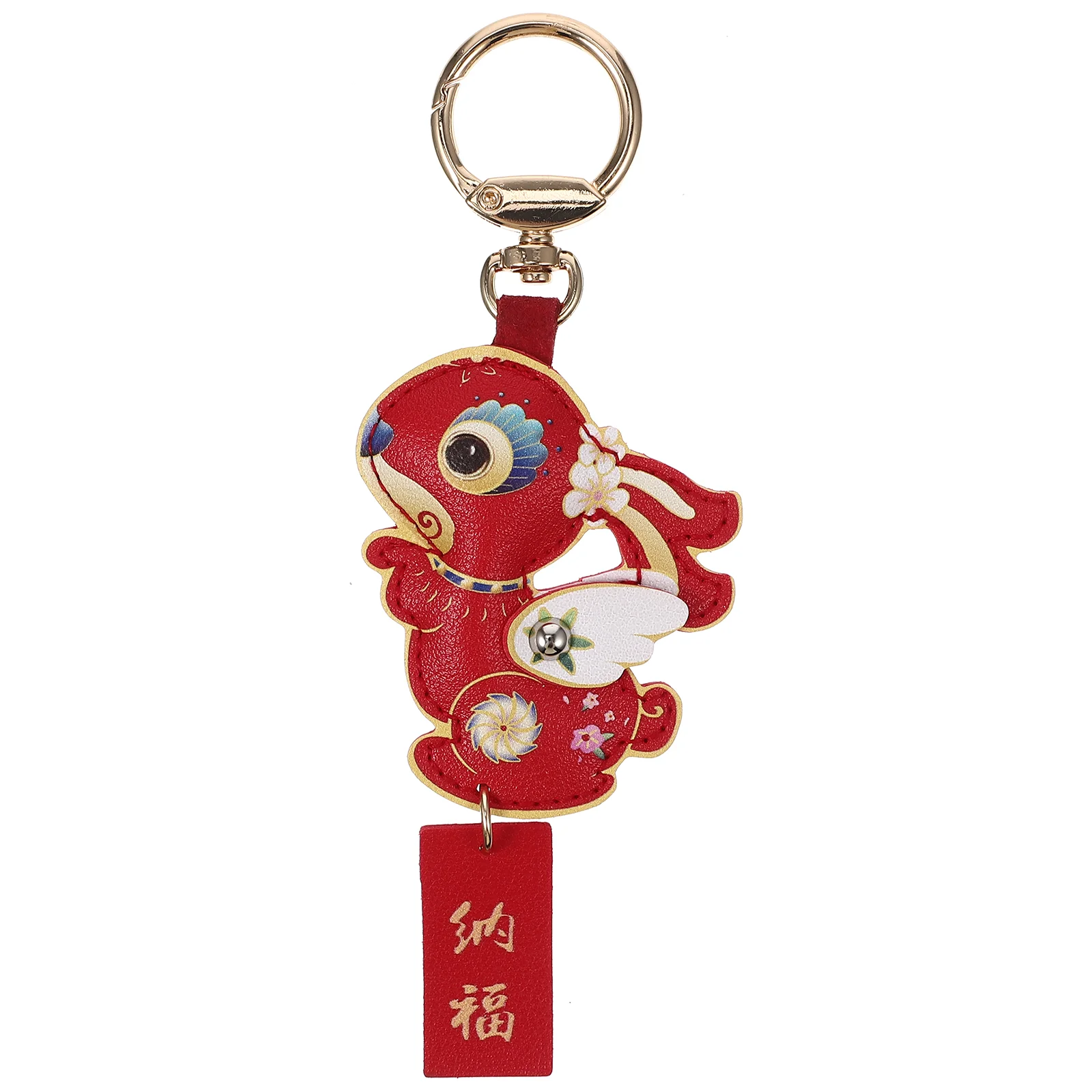 

Rabbit Bunny Year Keychain Chinese Key Ring New Ornament Keychains Hanging Pendants Pendant Animal Cartoon Souvenir Decorative