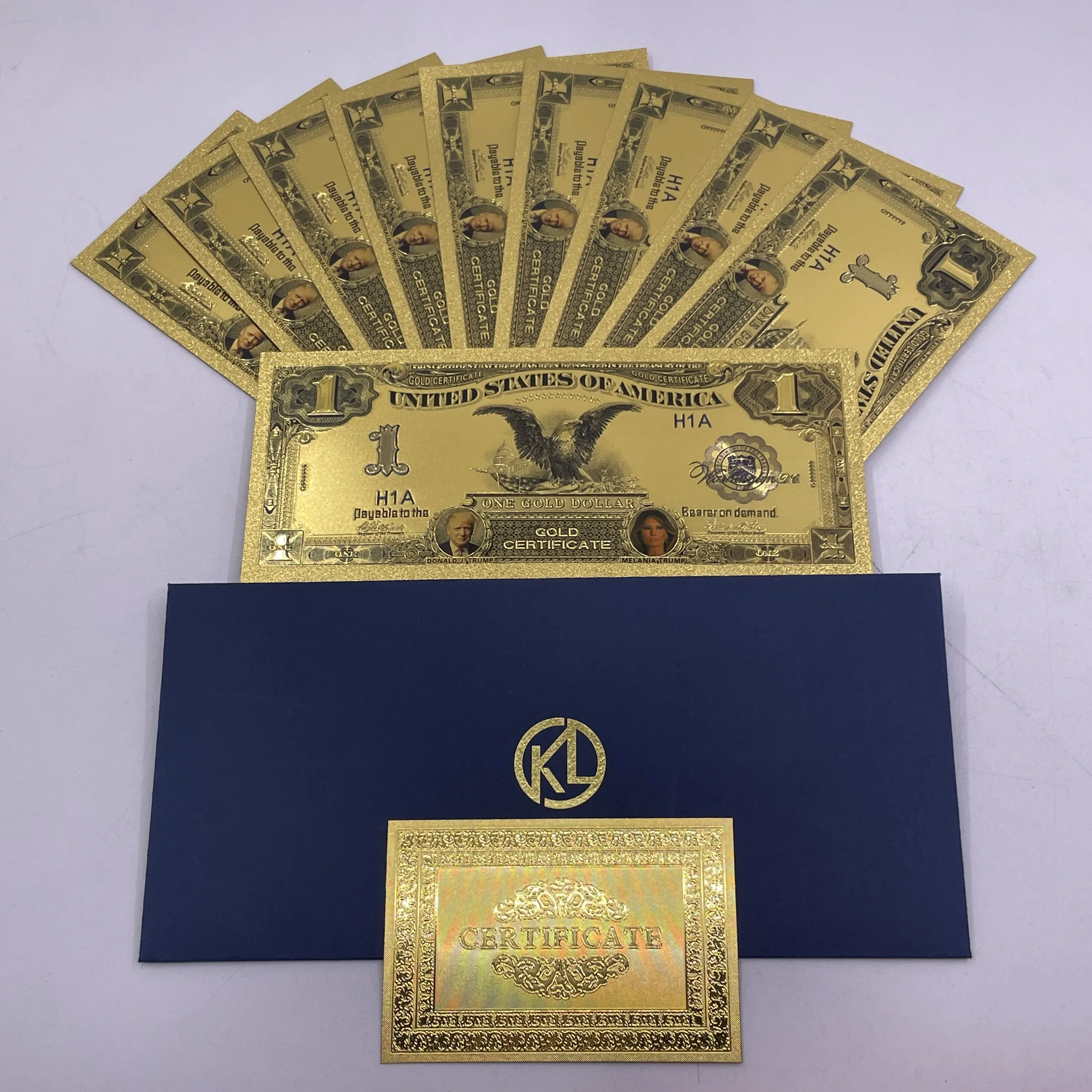 1899 черный орел президент США Дональд Трамп с женой Мелания первая леди 1 доллар