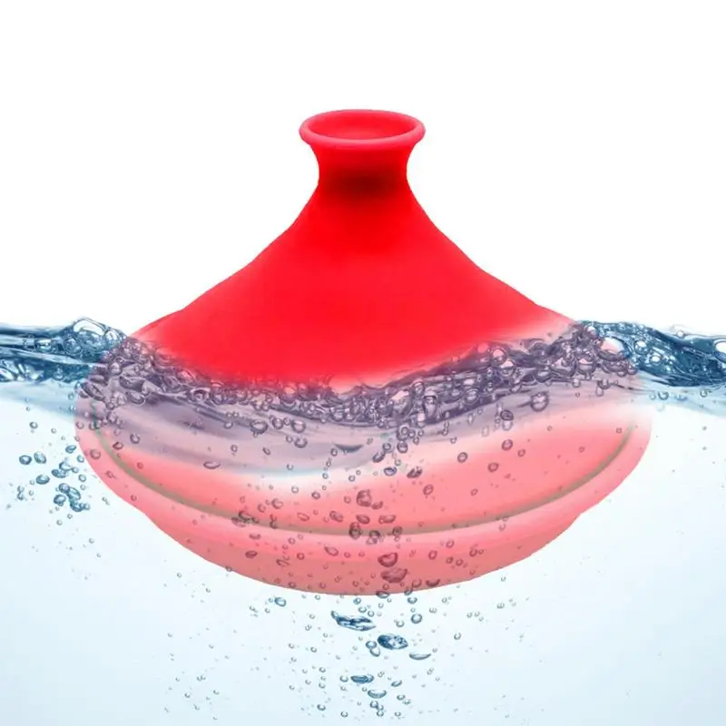 

Tagine Pot Tagine Pot For Stovetop Cast Cooking Pot Tajine With Silicone Cone-Shaped Closed Lid For Microwave Oven Ovenware