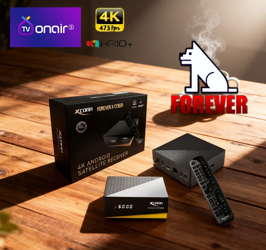 Фото XCONN FOREVER X-CYBER 4K ТВbox/iptv subscrimen онлайн (Android 9 DVB-S2X/S2/S, Ku/C Band Multi-Interface Expansion Full Protocol) №3