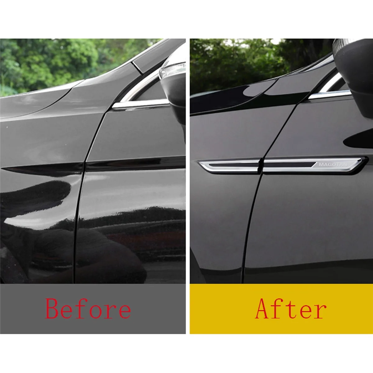 Хромированная декоративная наклейка на боковое крыло автомобиля аксессуары для