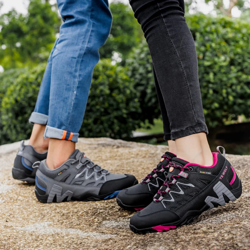 Fashion Hiking Shoes For Men Outdoor Sneakers High-quality Genuine Leather Camping Trekking Shoes Men Breathable Sports Shoes