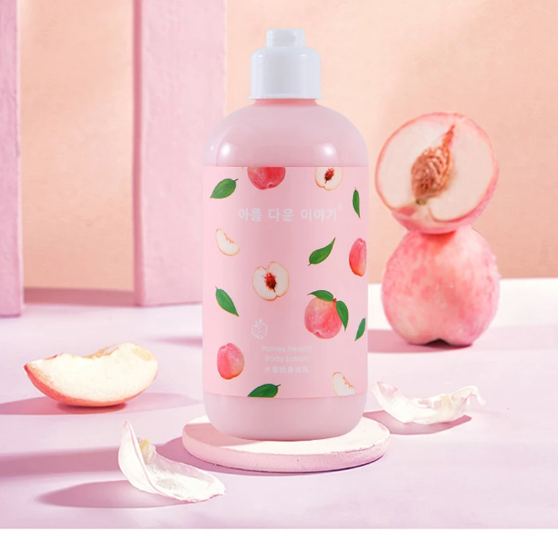 Персиковый лосьон для тела с молочной кислотой отбеливающий увлажняющий гладкий