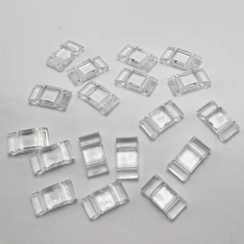 100 шт. прозрачные акриловые квадратные бусины-разделители 18x9 мм AB01-28