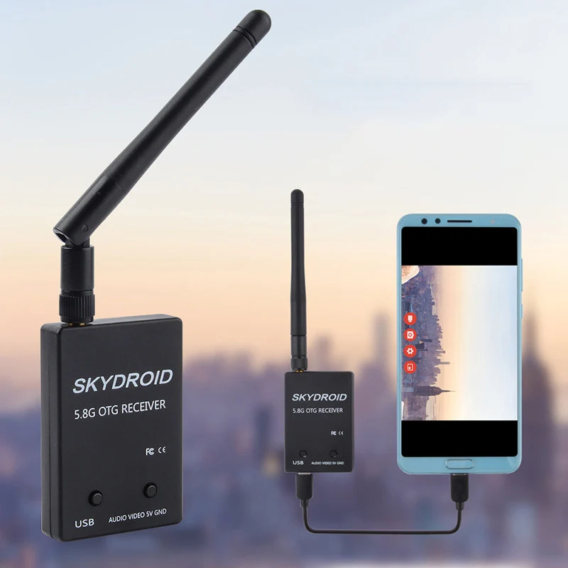 

Skydroid 5.8Ghz 150CH True Diversity UVC OTG Smartphone FPV Receiver for Android Tablet PC VR Headset FPV System RC Drone