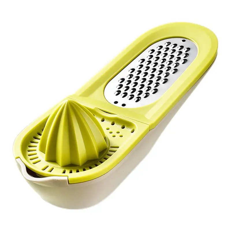 

Lemon Squeezer Manual Lemon Squeezer With Grater Multi-function Manual Juicer With Container Ginger Garlic Cheese Grater