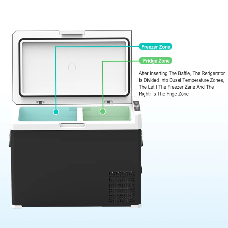 Модный дизайн 50 л 12 В 24 постоянного тока компрессор встроенный Автомобильный