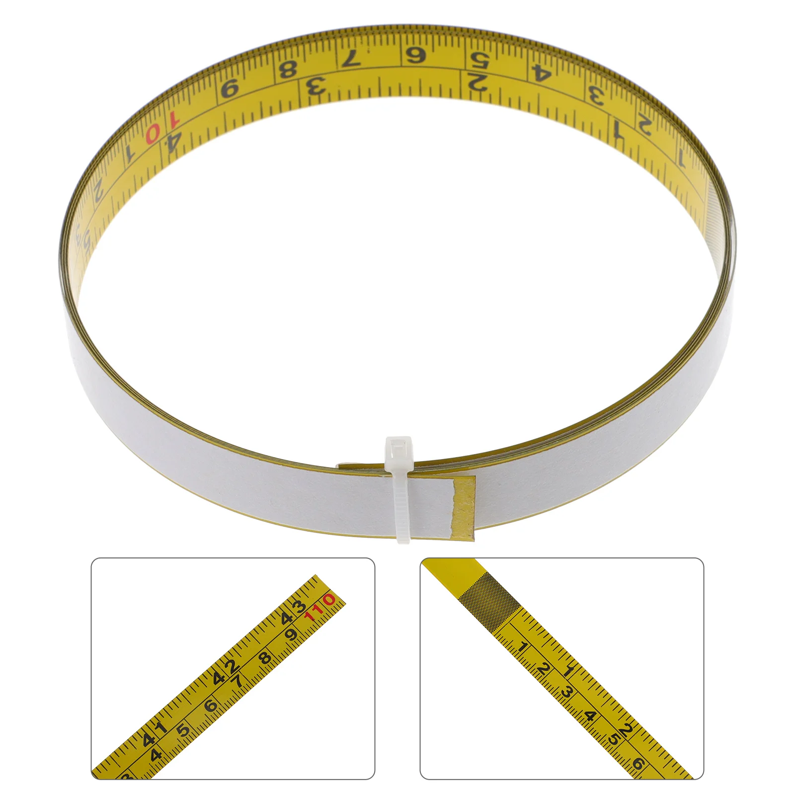 

2pcs Woodworking Sturdy Adhesive Measuring Tape Metric Tape Measure Adhesive Tape Measure Workbench Ruler Sticky Tape Ruler