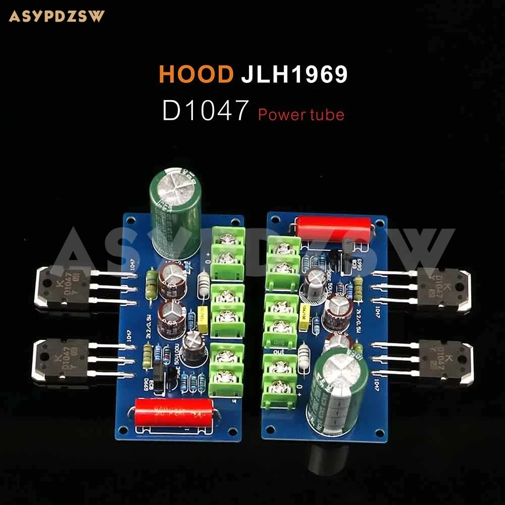 LJM D1047 Ver HOOD JLH1969 Стереоусилитель мощности класса A DIY Kit/Готовая плата 10 Вт