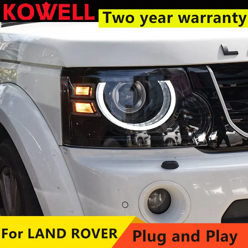 Car stying per Land Rover Discovery 4 10-17 gruppo faro retrofit lente laser LED luce di marcia diurna accessori per auto