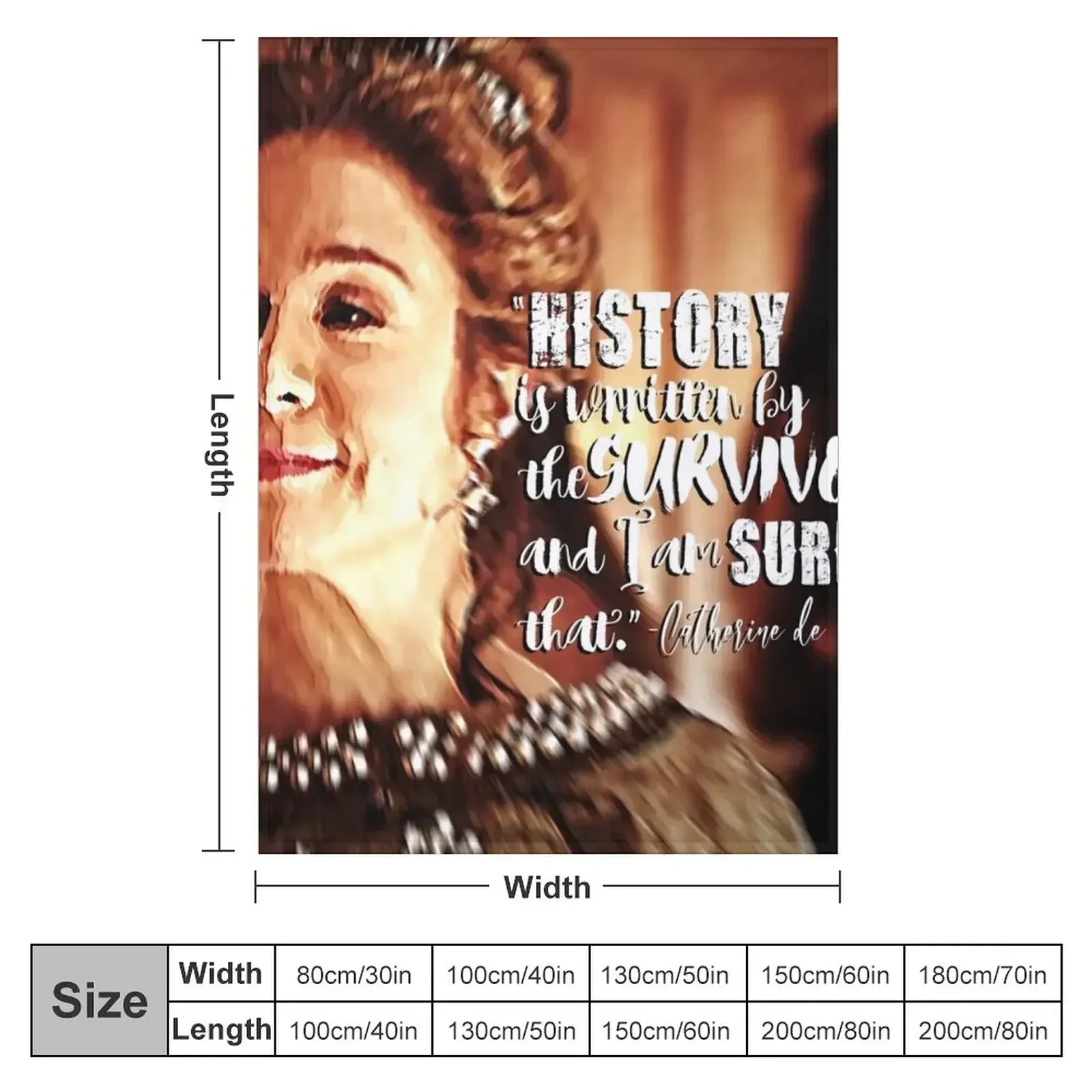 Одеяло с цитатой Catherine de Medici тонкие роскошные утепленные одеяла