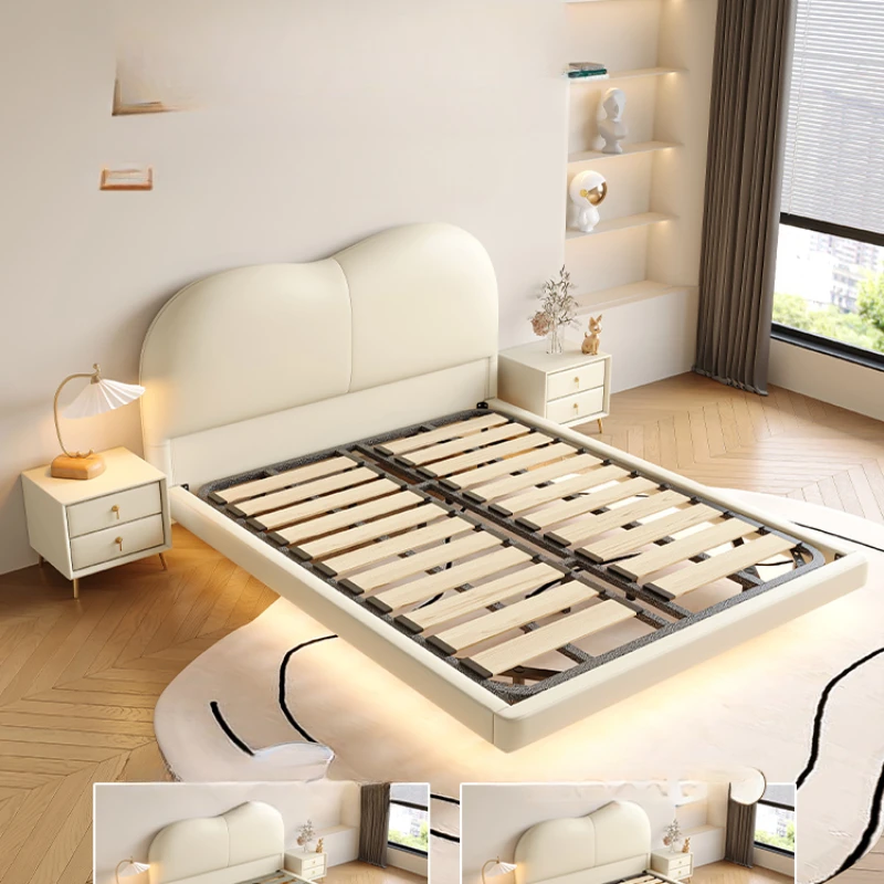 Современная индивидуальная кровать пушистая простая удобная двуспальная