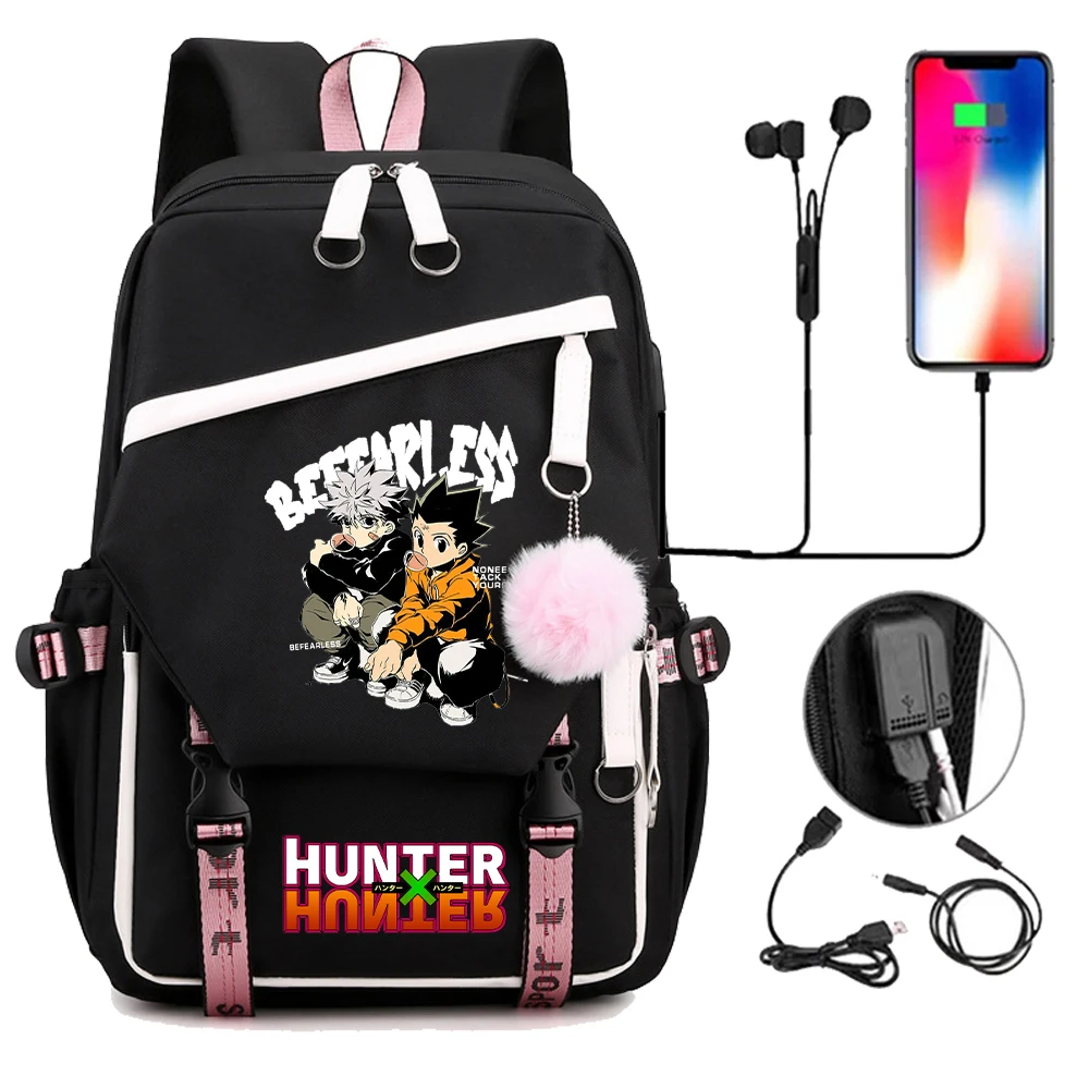 

Killua Hunter X Hunter Anime School Bag Backpack Daypack Satchel Girls Schoolbag Travel Rucksack Gon Hisoka HxH Backpack Bagpack