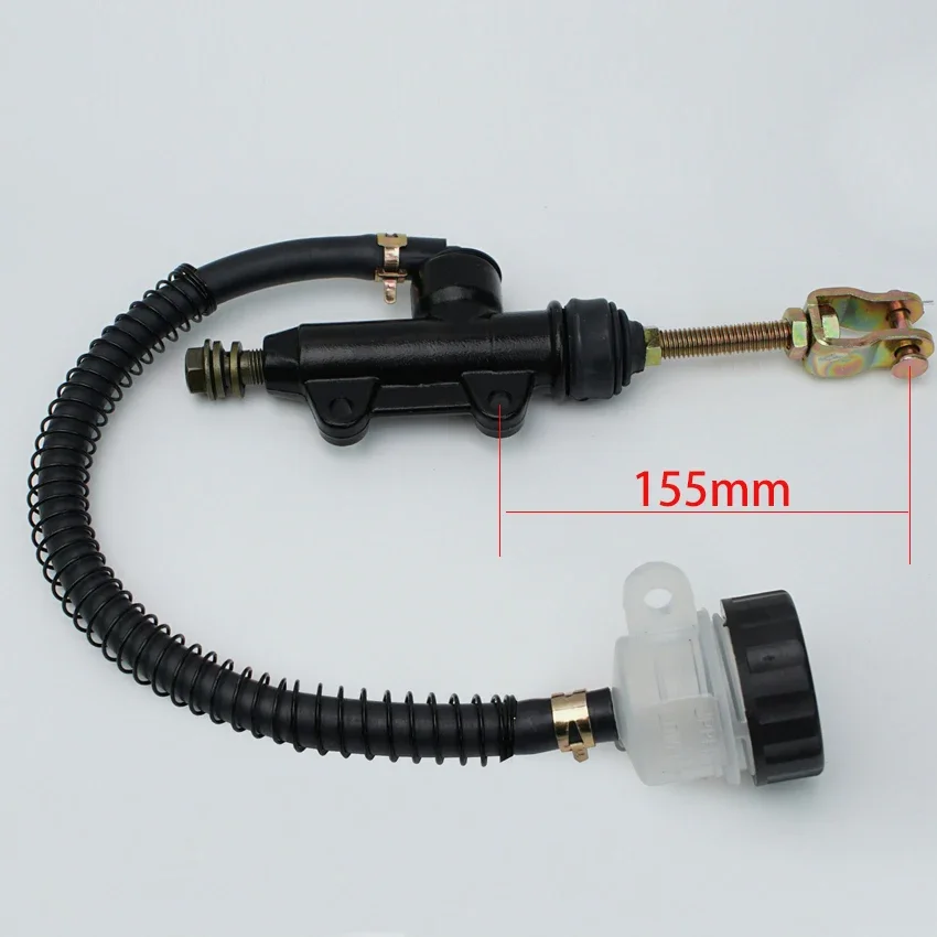 

Мотоциклетный насос заднего ножного тормоза с шагом 40 мм, 10 мм, банджогидравлический насос главного тормозного цилиндра для 50cc 70cc 110cc 125cc 150cc 250cc