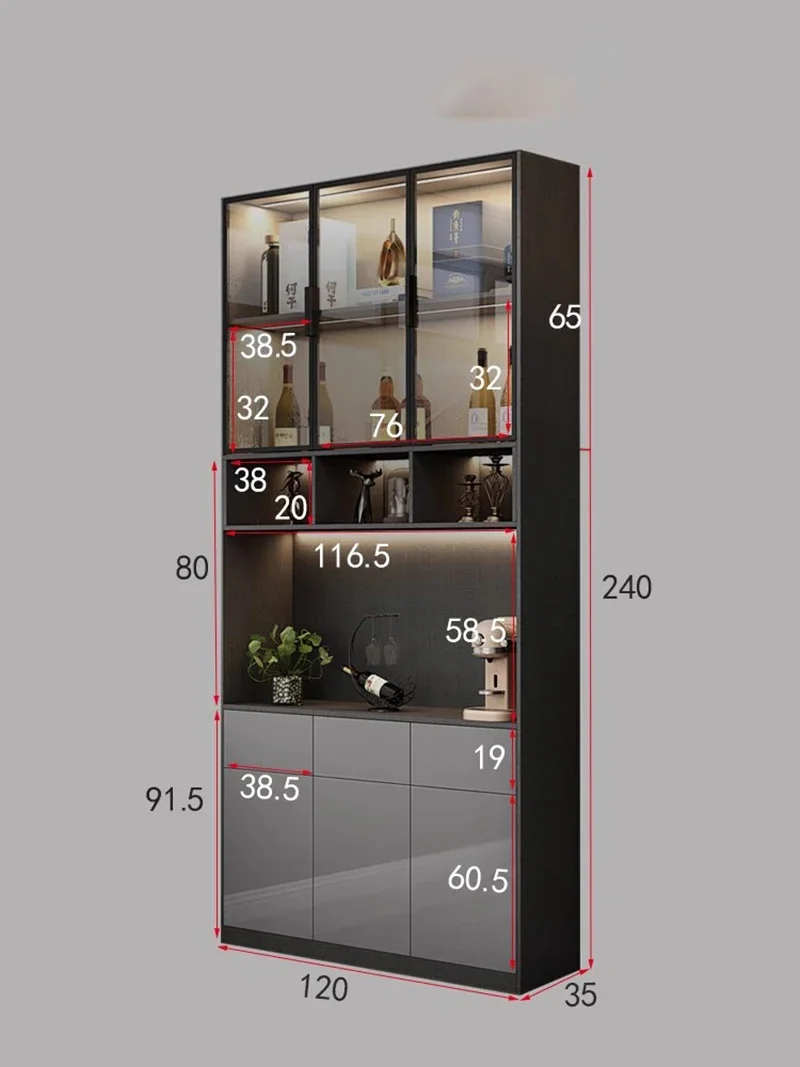 Деревянный шкаф для салонного винного шкафа винный книжный гостиной барная