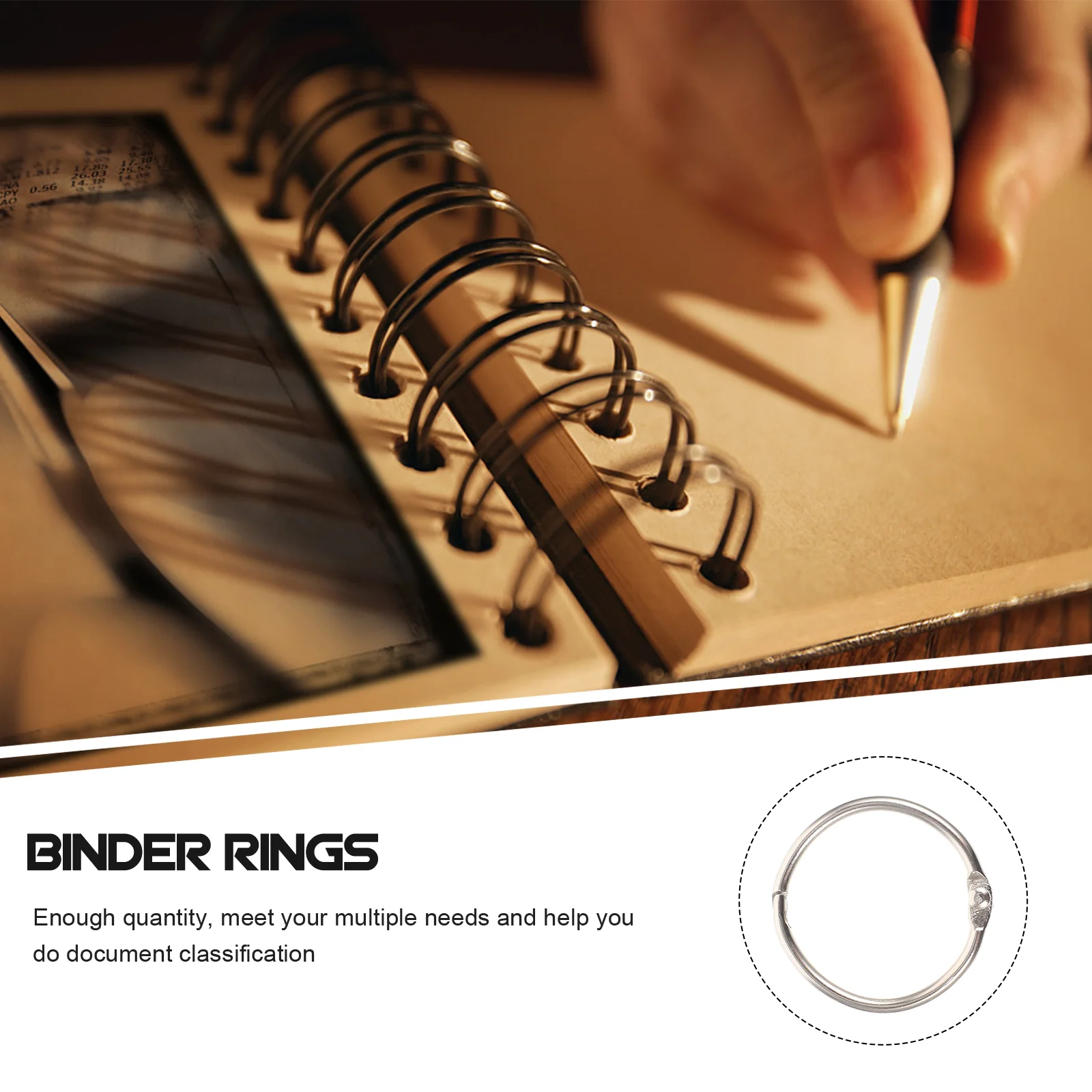 100 шт. бумажные кольца для ключей