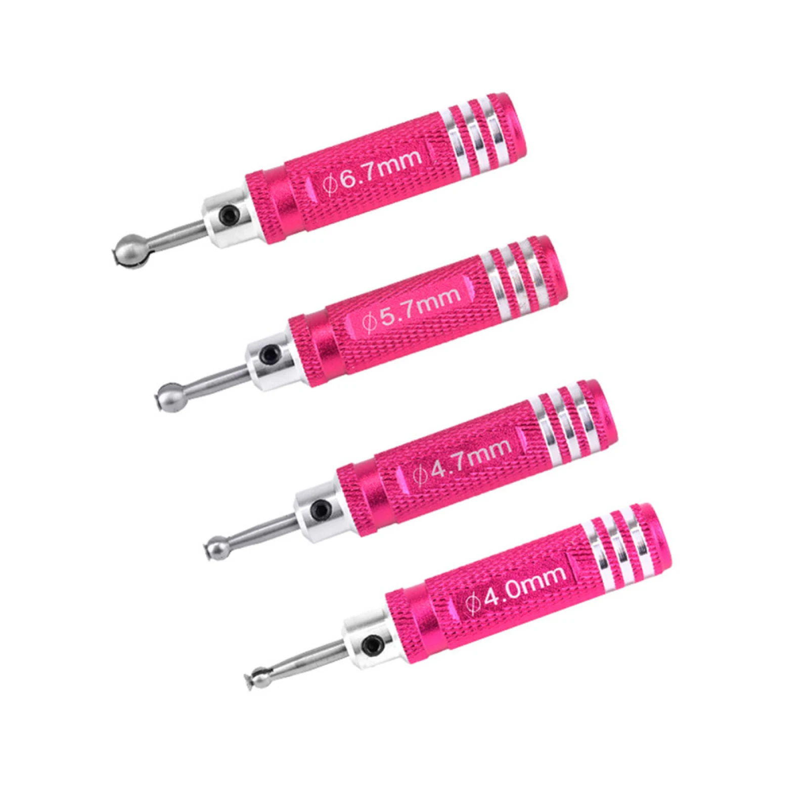 

4 шт., стальной расширитель с шаровой головкой, 4,0/4,7/5,7/6,7 мм