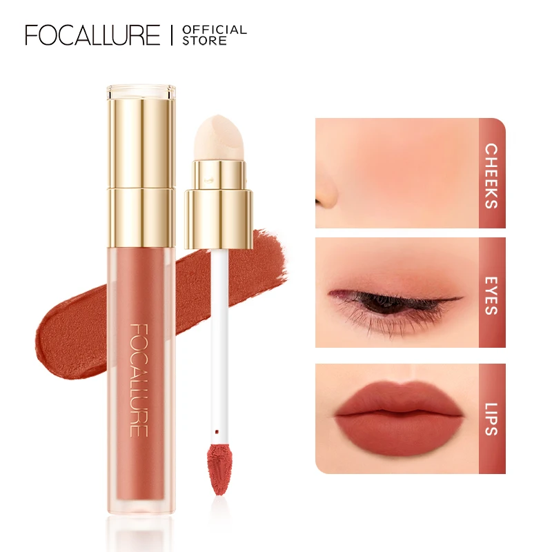 

FOCALLURE Misty Velvet Lipclay Long-lasting Lightweight Breathable Moisturize Lip Gloss High Pigmented Lipstick Makeup Cosmetics