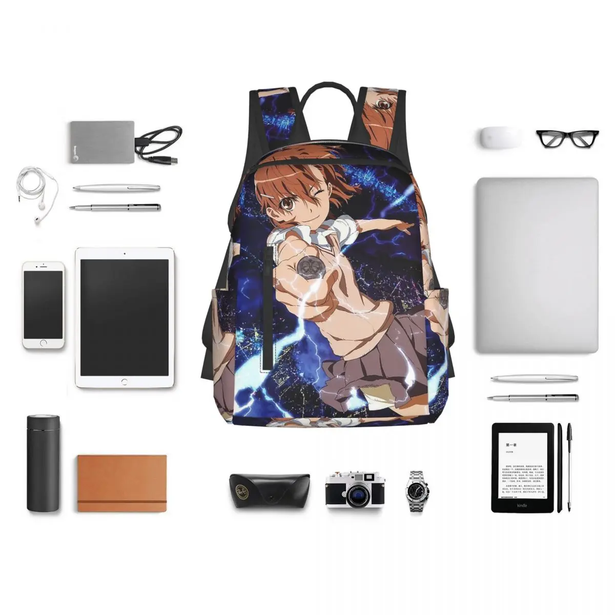Рюкзак A Certain Magical Index Anime Misaka Mikoto, большая вместительная сумка для книг, школьная сумка, сумки на плечо для мужчин и женщин (art.: 3920da96db503) - 3920da96db503