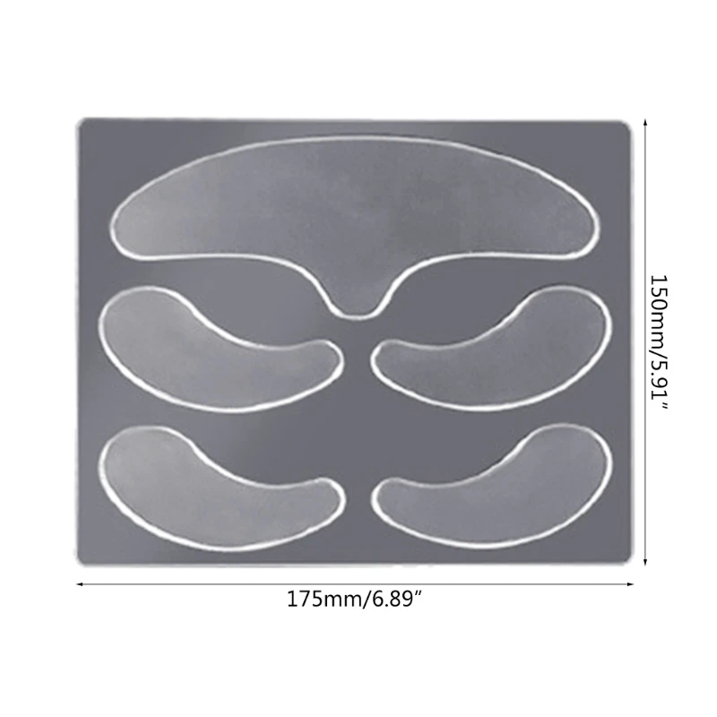5 шт. многоразовые силиконовые наклейки против морщин для лица лба щек подбородка