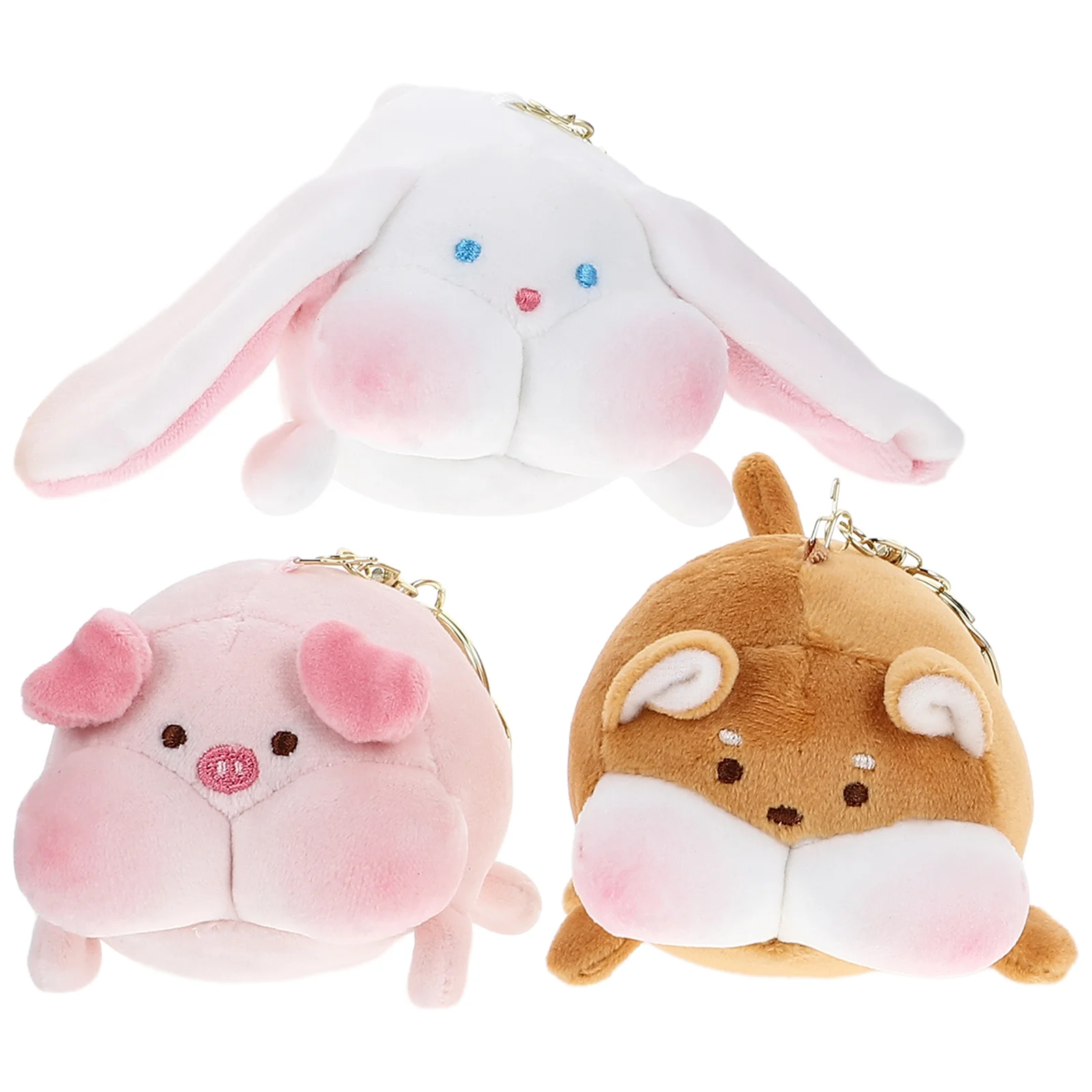 

Plush Toy Pendant Purse Backpack Handbag Charms Plush Animal Pendant Keyring Cute Chains Animal Lovely Cartoon