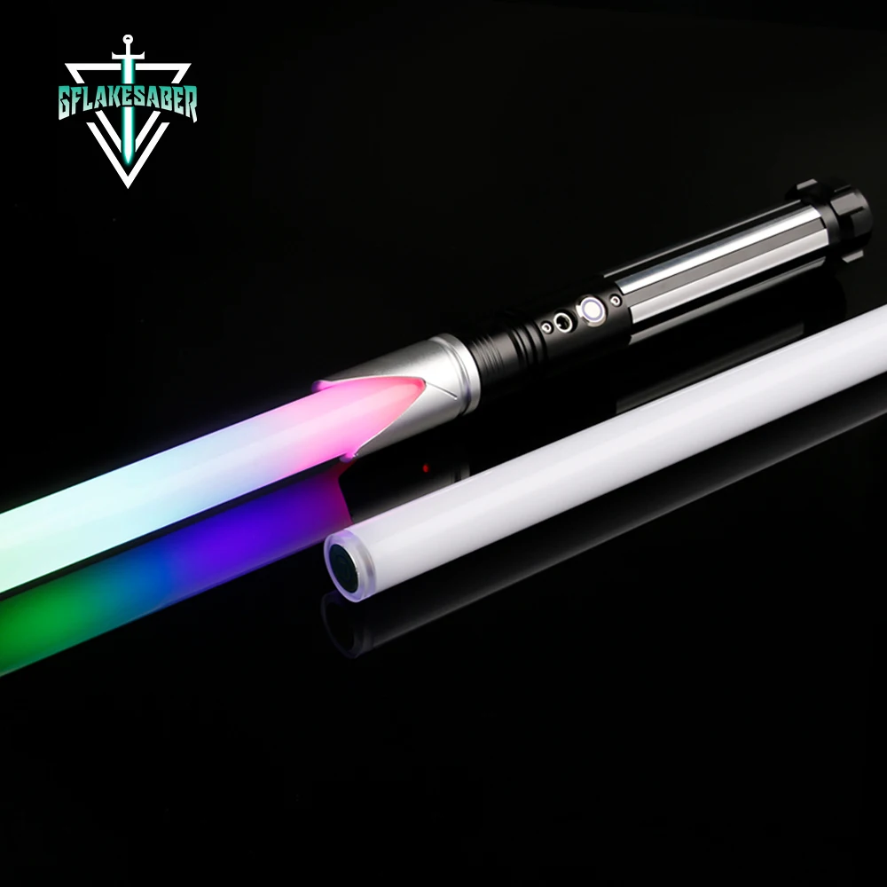

TXQSABER Heavy Dueling RGB/SN Pixel Lightsaber Metal Handle Smooth Swing Light Saber 10Sets Soundfonts Force FOC Blaster Swords