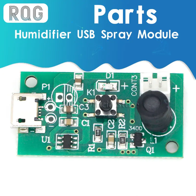 

USB Mini Humidifier DIY Kits Mist Maker and Driver Circuit Board Fogger Atomization Film Atomizer Sheet Mini Oscillating