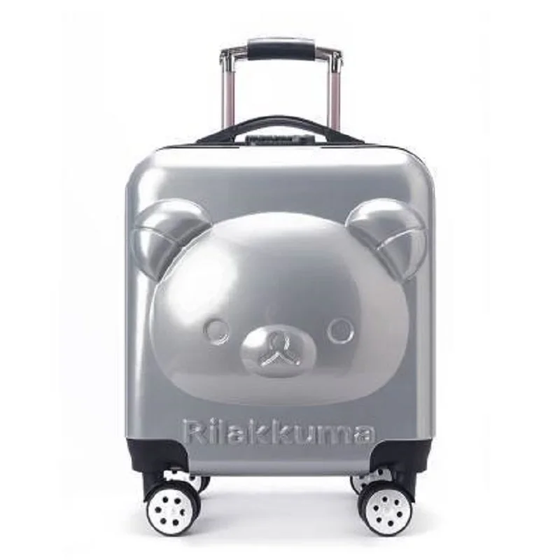 18 Inch Cartoon Cute Luggage Fashion 20 Inch Comfortable Trolley Bags Children Adult Travel Boarding Cases