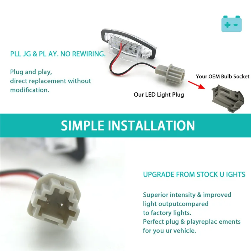 2 шт./компл. для Honda Accord Sedan Odyssey Pilot Civic и Acura MDX TSX TL ILX RDX RL светодиодная лампа