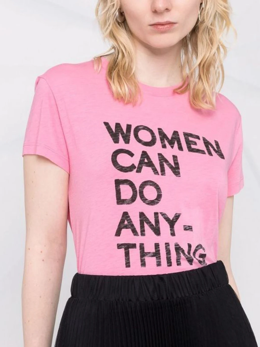 

Slogan Print Women T-Shirt 2022 Summer Short Sleeve Round Neck Letter Casual Tee Shirt Fashion Loose Tees Tops Luxury Femme