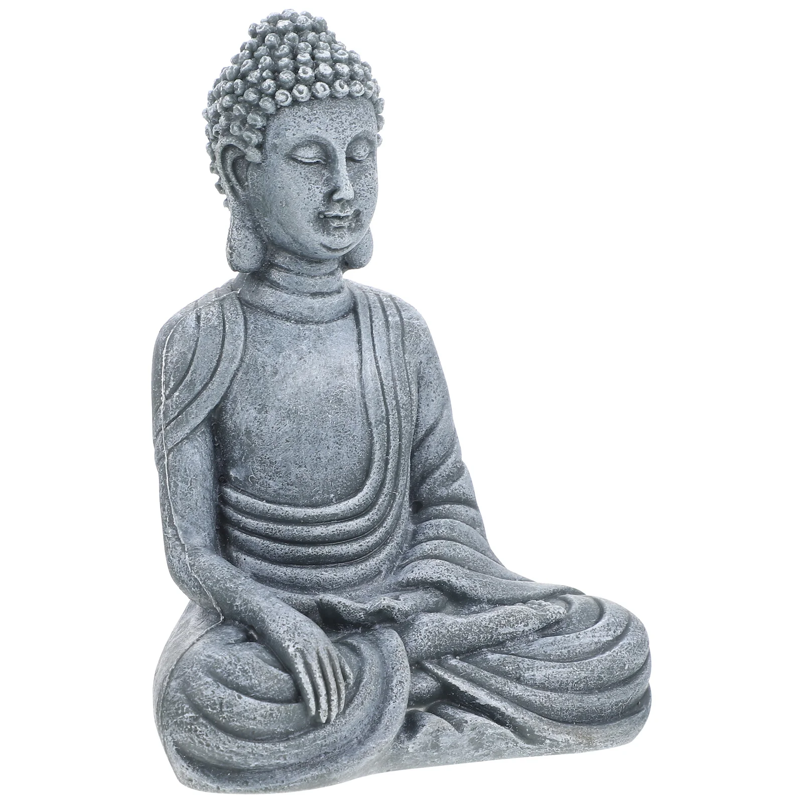 

Lawn Sculpture Craft Aquarium Sitting Zen Style Adornment Fish Tank Resin