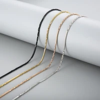 wholesale stainless steel classic snake link chain long necklace for men women 1 1 5mm twist rope charm collar choker necklace