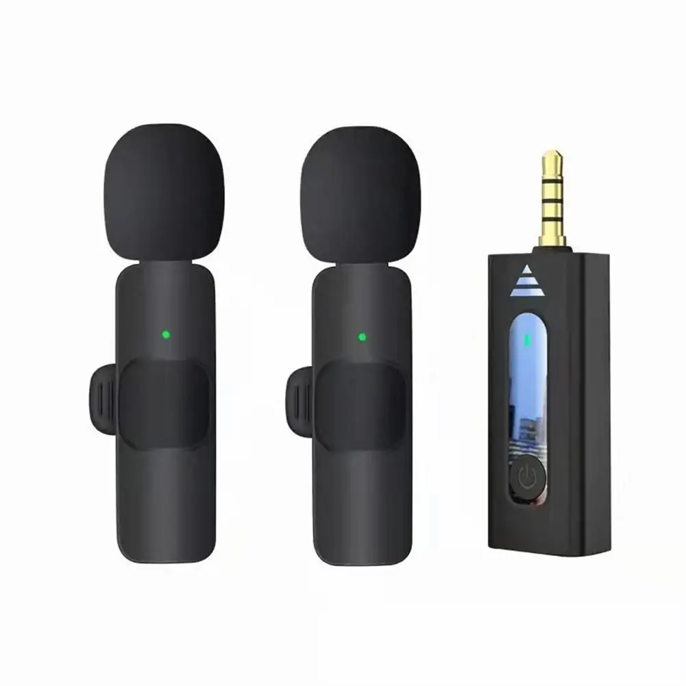 

Wireless 3.5mm Lavalier Microphone Omnidirectional Condenser Mic For Camera Speaker Smartphone Recording Microphone K35