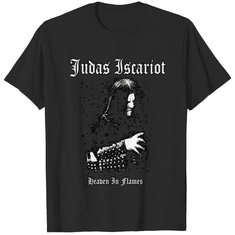 Футболки Judas Iscariot с наклейками для женщин и мужчин коротким рукавом круглым