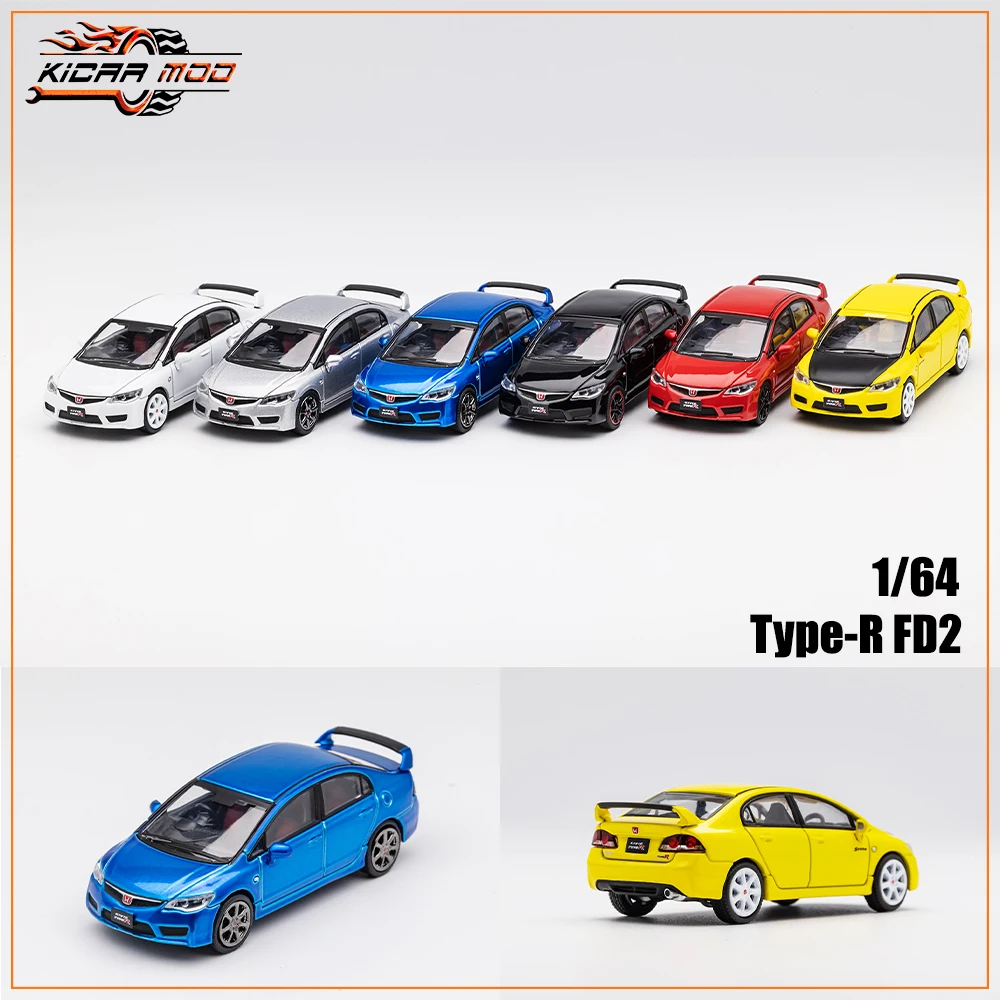 Civic Type R FD2 Масштаб 1/64 Литая Под Давлением Модель Винтажный Автомобиль JDM
