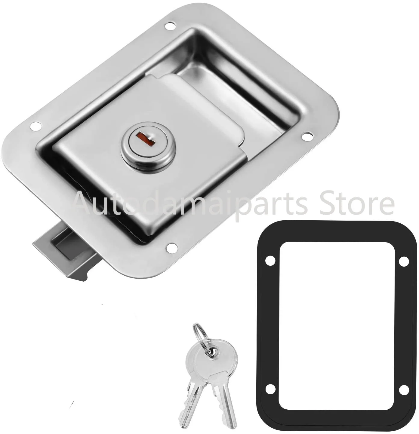 

Замок для ящика инструментов из нержавеющей стали, инженерный замок для прицепов, фургонов, шасси, шкафов, встраиваемая блокировка панели ...