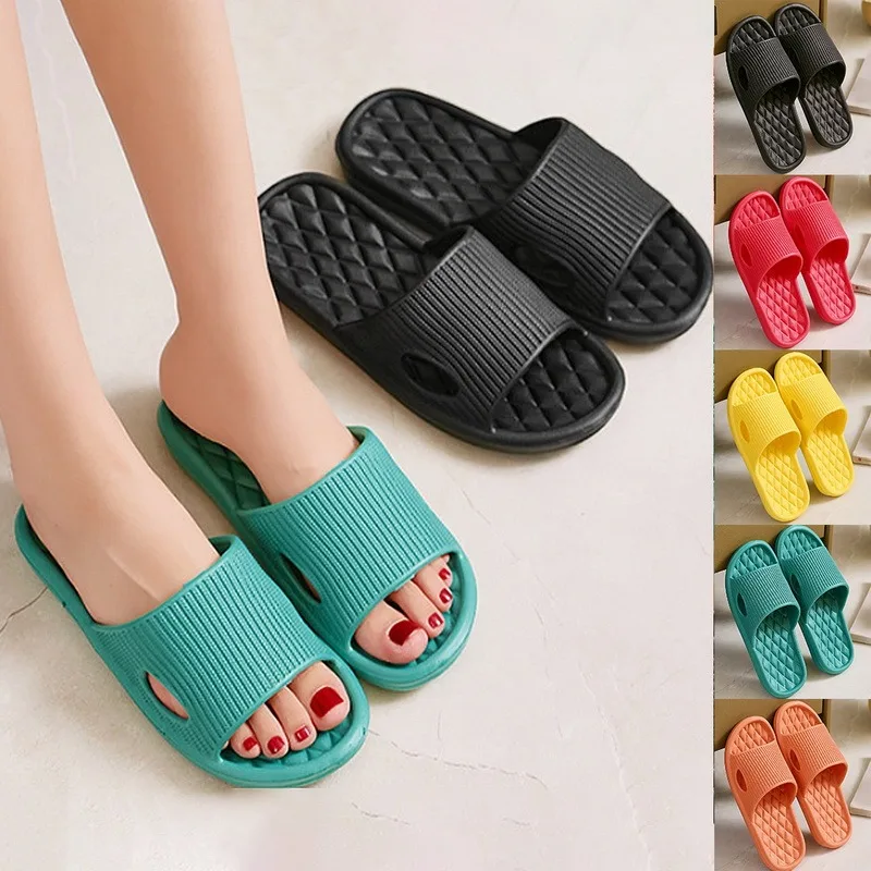 Women Men Slippers Summer Beach Slides Bathroom Anti-Slip Slipper Soft Sole Sandals Fashion Flip-Flops Ultra-Light Shoes