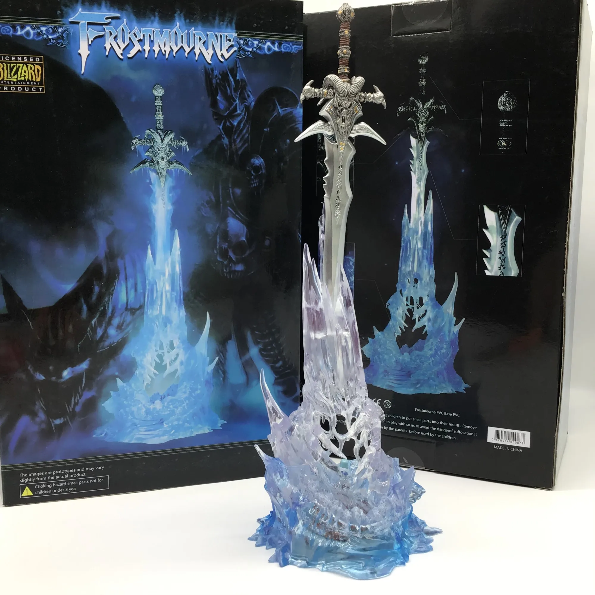 Frostmourne Sword With Led Lightin Weapon 25cm Game Action Figure Weapon Starz Pvc Toys Gifts For Boys
