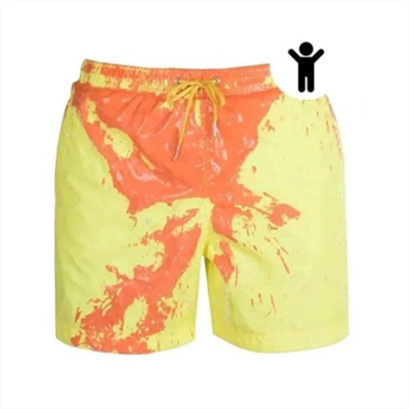 Color-Changing Swim Trunks Change Color Beach Shorts Summer Men Swimming Trunks Quick Dry Bathing Shorts Beach Pant Dropshipping