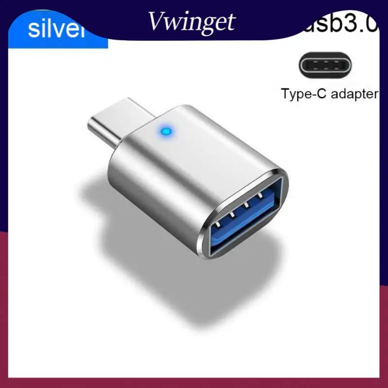 

Convenient Usb C Male To Usb 3.0 Female Otg Portable Type-c To Usb3.0 Data Cord Otg Adapter Aluminum Mini Usbc Otg Connector