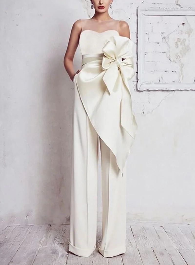 Summer Spaghetti Straps Rompers Women Fashion Wide Leg Pants 2023 Ladies Elegant Sleeveless Solid Long Casual Jumpsuit With Belt