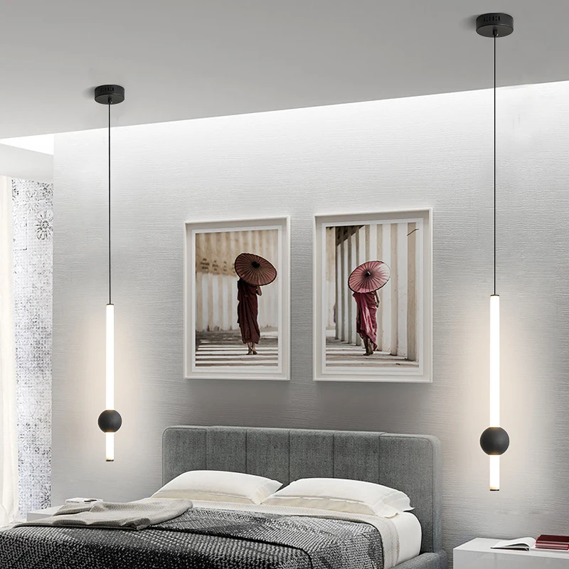 Nordic LED подвесные светильники для спальни прикроватный светильник гостиной AC 220 V