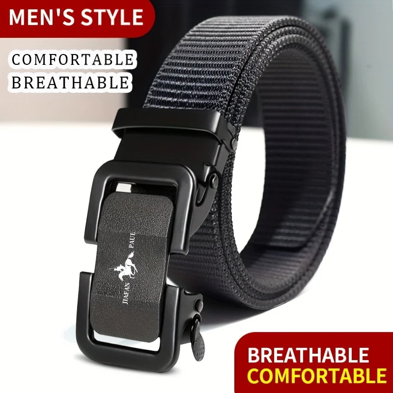 JIFANAUL Мужской Ремень С Автоматической Металлической Пряжкой Нейлоновая